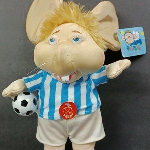 Gabitoy Topo Gigio 12" Argentina Soccer plush w/Sound Sings "Ole Ole" In Spanish